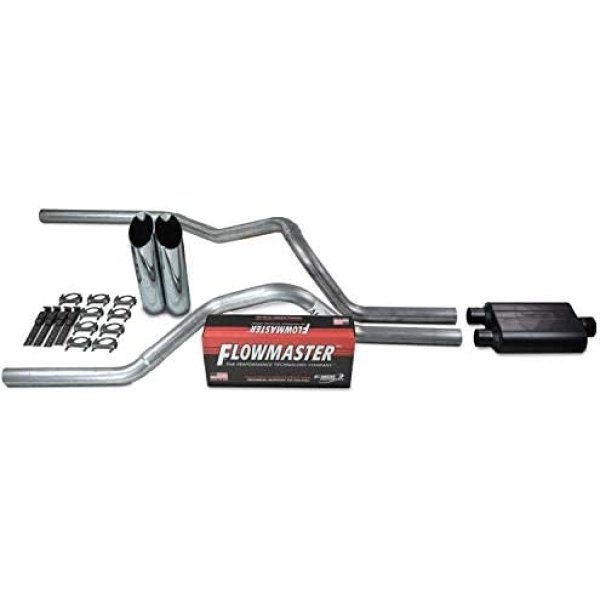 Truck Exhaust Kits - Shop Line Dual Exhaust System 2.5 inch Aluminized Pipe