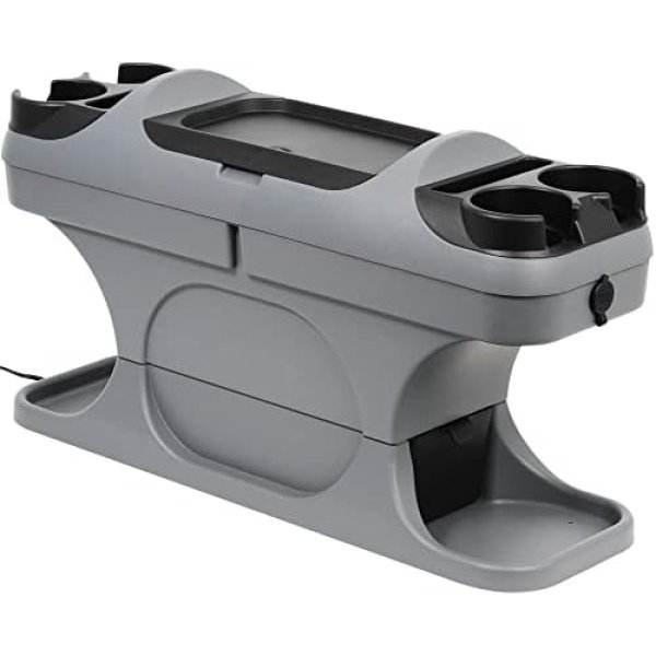 Retro Center Console with Plug-in Power Extension for Minivans, SUVs, Vehicle