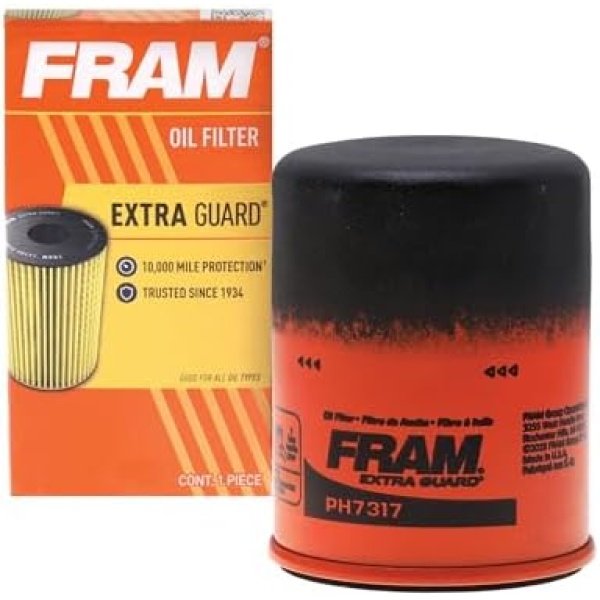 FRAM Extra Guard PH7317, 10K Mile Change Automotive Replacement Interval Spin-On