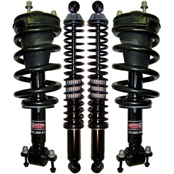 SUNCORE - Front and Rear Active Suspension to Passive Complete Struts and Rear