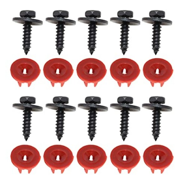 10 Sets Bottom Shield Fasteners Engine Undertray Cover Clips Compatible with
