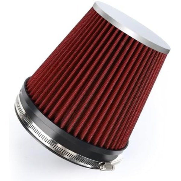 6" 152mm Cold Air Intake Filter Clamp-On Replacement High Flow Inlet Air Filter