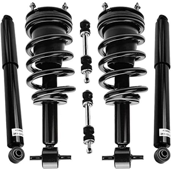 Detroit Axle - 6pc Suspension Kit for 2007-2013 Chevy GMC Silverado Sierra 1500