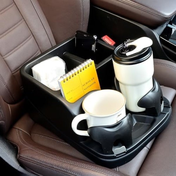 Center Console for Cars, Car Console Organizer with Drink Holder, Console
